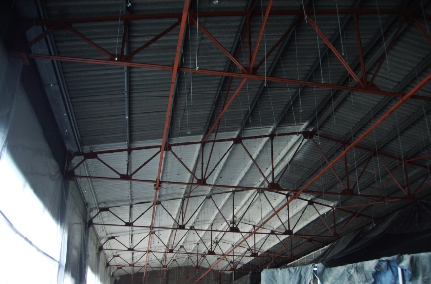 cubierta interior nave PUR